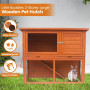 Little Buddies 2-Storey Wooden Pet Rabbit Hutch thumbnail 10