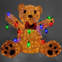 Christabelle 1.5m Christmas Teddy Bear Indoor Outdoor Display Decoration LED Lights Front Yard Lawn Statue Ornament thumbnail 3