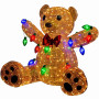 Christabelle 1.5m Christmas Teddy Bear Indoor Outdoor Display Decoration LED Lights Front Yard Lawn Statue Ornament thumbnail 1