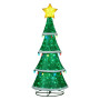 Indoor/Outdoor Tiered Christmas Tree with Lights - 205cm thumbnail 2