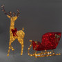Christmas Reindeer with Red Sleigh and Lights Indoor/Outdoor 205cm thumbnail 3