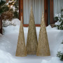 Christabelle 3pc Christmas Tree Indoor Outdoor Display Decoration LED Lights Front Yard Lawn Statue Ornament thumbnail 6