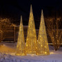 Christabelle 3pc Christmas Tree Indoor Outdoor Display Decoration LED Lights Front Yard Lawn Statue Ornament thumbnail 7