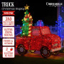 Christabelle 1.4m Christmas Tree Truck Indoor Outdoor Display Decoration LED Lights Front Yard Lawn Statue Ornament thumbnail 1