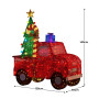 Christabelle 1.4m Christmas Tree Truck Indoor Outdoor Display Decoration LED Lights Front Yard Lawn Statue Ornament thumbnail 3