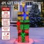 Christabelle 1.9m Christmas 4-Piece Gift Stack LED Lights Bows Indoor Outdoor Front Lawn Yard Decoration Statue thumbnail 1