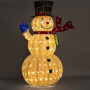 Christmas Snowman with Twinkle Lights White Indoor/Outdoor 180cmH thumbnail 2