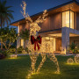 Christabelle 2.1m Christmas Reindeer Statue 800 LED Lights Indoor Outdoor Front Yard Lawn Decoration thumbnail 3