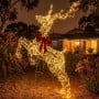 Christabelle 2m Large Light Up Reindeer Christmas Decoration, 800 Twinkle LED Lights, Indoor Outdoor Rearing Stag thumbnail 3