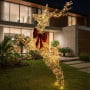 Christabelle 2m Large Light Up Reindeer Christmas Decoration, 800 Twinkle LED Lights, Indoor Outdoor Rearing Stag thumbnail 5