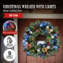 61cm Blue Collection Multicolour Pre-Lit Christmas Wreath thumbnail 4