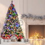Christabelle Snowy Crown Pine 2.3m Multicolour Pre-Lit Christmas Tree with 1453 Tips thumbnail 11
