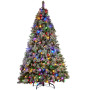 Christabelle Snowy Crown Pine 2.3m Multicolour Pre-Lit Christmas Tree with 1453 Tips thumbnail 1