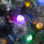 Christabelle Snowy Crown Pine 2.3m Multicolour Pre-Lit Christmas Tree with 1453 Tips thumbnail 5