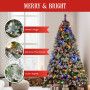 Christabelle Snowy Crown Pine 2.3m Multicolour Pre-Lit Christmas Tree with 1453 Tips thumbnail 9