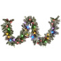 274cm Snowy Crown Pine Pre-Lit Multicolour Christmas Garland thumbnail 1