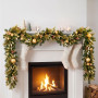 Christabelle 2.74m Deluxe Mountain Pine Christmas Garland Pre Lit Multi Function LED Timer Indoor Festive Holiday Decor thumbnail 5