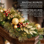 Christabelle 2.74m Deluxe Mountain Pine Christmas Garland Pre Lit Multi Function LED Timer Indoor Festive Holiday Decor thumbnail 4