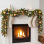 Christabelle 2.74m Deluxe Mountain Pine Christmas Garland Pre Lit Multi Function LED Timer Indoor Festive Holiday Decor thumbnail 7