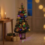 Christabelle 1.2m 4ft Deluxe Mountain Pine Potted Christmas Tree Pre Lit Multi Function LED Artificial Indoor Xmas Decor thumbnail 9