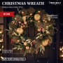Christabelle 61cm Deluxe Mountain Pine Christmas Wreath Pre Lit Multi Function LED Timer Front Door Xmas Decoration Home thumbnail 12