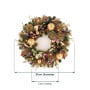 Christabelle 61cm Deluxe Mountain Pine Christmas Wreath Pre Lit Multi Function LED Timer Front Door Xmas Decoration Home thumbnail 2