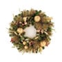 Christabelle 61cm Deluxe Mountain Pine Christmas Wreath Pre Lit Multi Function LED Timer Front Door Xmas Decoration Home thumbnail 4