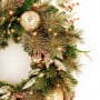 Christabelle 61cm Deluxe Mountain Pine Christmas Wreath Pre Lit Multi Function LED Timer Front Door Xmas Decoration Home thumbnail 9