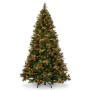 Christabelle 2.3m 7.5ft Deluxe Mountain Pine Christmas Tree Pre Lit Multi Function LED Artificial Indoor Xmas Decor Home thumbnail 1