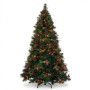 Christabelle 2.3m 7.5ft Deluxe Mountain Pine Christmas Tree Pre Lit Multi Function LED Artificial Indoor Xmas Decor Home thumbnail 2