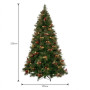 Christabelle 2.3m 7.5ft Deluxe Mountain Pine Christmas Tree Pre Lit Multi Function LED Artificial Indoor Xmas Decor Home thumbnail 3
