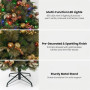 Christabelle 2.3m 7.5ft Deluxe Mountain Pine Christmas Tree Pre Lit Multi Function LED Artificial Indoor Xmas Decor Home thumbnail 7