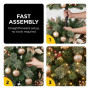 Christabelle 2.3m 7.5ft Deluxe Mountain Pine Christmas Tree Pre Lit Multi Function LED Artificial Indoor Xmas Decor Home thumbnail 8
