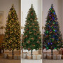 Christabelle 2.3m 7.5ft Deluxe Mountain Pine Christmas Tree Pre Lit Multi Function LED Artificial Indoor Xmas Decor Home thumbnail 10