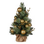 Christabelle 61cm Battery-Operated Christmas Tree Warm Lights LED Table Top Gold thumbnail 4