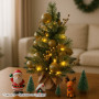 Christabelle 61cm Battery-Operated Christmas Tree Warm Lights LED Table Top Gold thumbnail 6