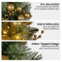 Christabelle 76cm Christmas Wreath with warm White LED Lights and Timer Front Door Decoration Ornament thumbnail 5