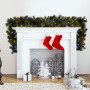Christabelle 2.7m Christmas Garland with LED Lights Glittery Gold Pine Mantle Decoration Ornament thumbnail 7