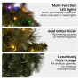 Christabelle 61cm Christmas Wreath LED Lights Glittery Gold Pine Front Door Decoration Ornament thumbnail 5
