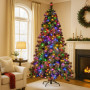Christabelle 9ft Christmas Tree Glittery Gold Pine Needles 850 LED Multi-Functional Lights Xmas Decor thumbnail 7