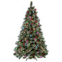 Snowy Bristle 2.3m Multicolour Pre-Lit Christmas Tree with 1587 Tips thumbnail 1
