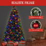 Snowy Bristle 2.3m Multicolour Pre-Lit Christmas Tree with 1587 Tips thumbnail 9