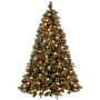 Snowy Bristle 2.7m Multicolour Pre-Lit Christmas Tree with 2870 Tips thumbnail 2