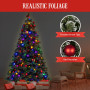 Snowy Bristle 2.7m Multicolour Pre-Lit Christmas Tree with 2870 Tips thumbnail 9
