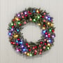 Snowy Bristle 122cm Multicolour Pre-Lit Christmas Wreath thumbnail 11