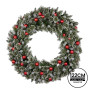 Snowy Bristle 122cm Multicolour Pre-Lit Christmas Wreath thumbnail 6