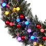 Snowy Bristle 122cm Multicolour Pre-Lit Christmas Wreath thumbnail 7