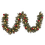 274cm Snowy Bristle Prelit Multicolour Christmas Garland thumbnail 2