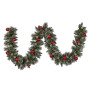 274cm Snowy Bristle Prelit Multicolour Christmas Garland thumbnail 3