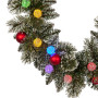 274cm Snowy Bristle Prelit Multicolour Christmas Garland thumbnail 6